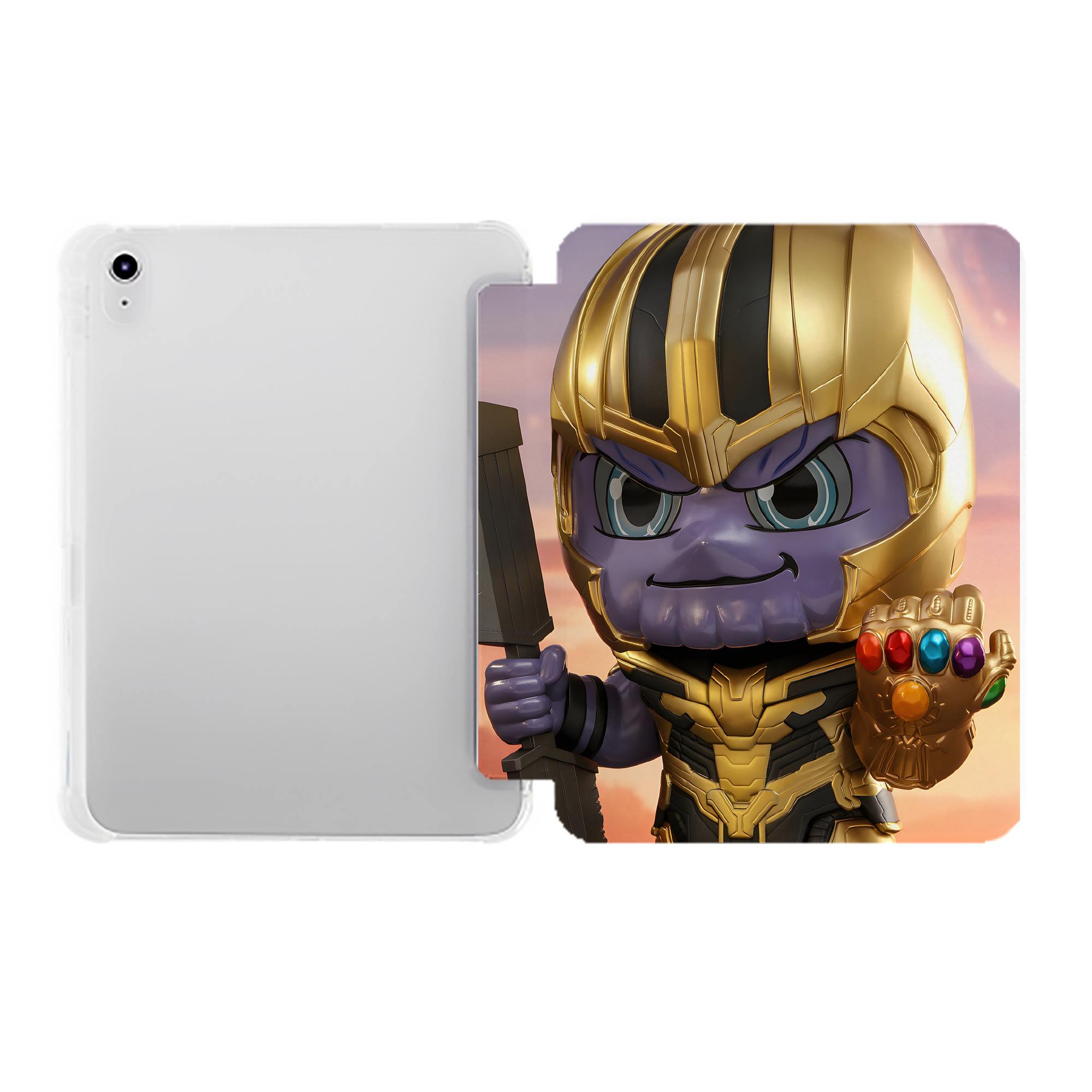 （画像用） アベンジャーズ The Avengers IPad ケース ペン収納付き 三つ折りスタンド PUレザー×シリコン 対応機種9.5/10.5/10.9インチ
